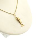 Image 6 of 18 carat gold pendant with ruby ​​and pearl; fish