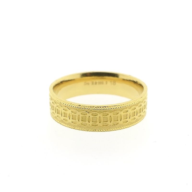 Image 2 of 24 carat gold Byzantine band ring