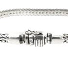 Image 3 of Silver Buddha to Buddha bracelet; Ellen XS