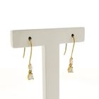 Image 4 of Vintage gold earrings with zirconia