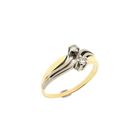 Image 1 of Two-tone gold ring with diamonds