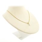 Image 6 of Two-tone gold minimalist pendant with diamond; 0.035 ct.