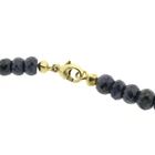 Image 4 of Sapphire bead necklace with gold clasp