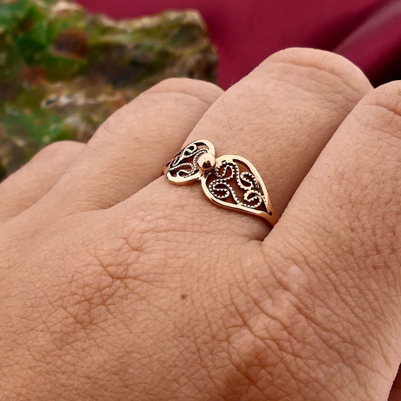 Afbeelding 4 van Roségouden ring