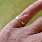 Image 10 of Gold ring with diamond; 0.06 ct. | Jeunesse