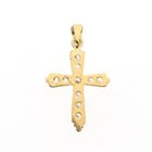 Image 6 of Gold cross pendant with zirconia