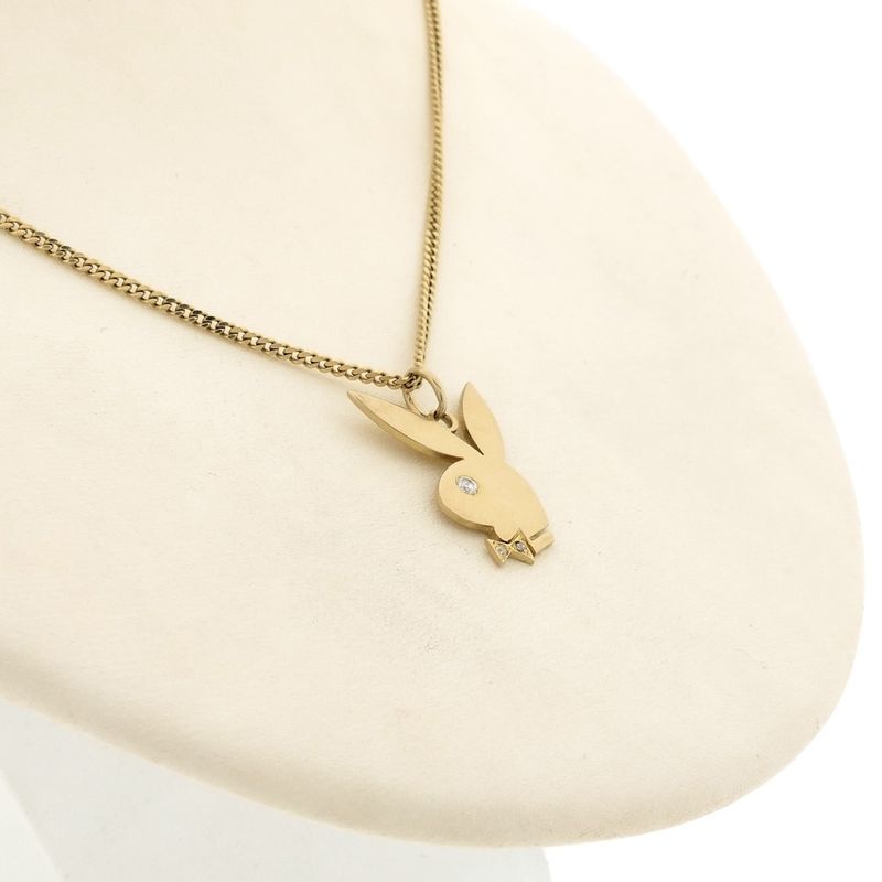 Image 4 of 8 Ct. Playboy bunny pendant with zirconia