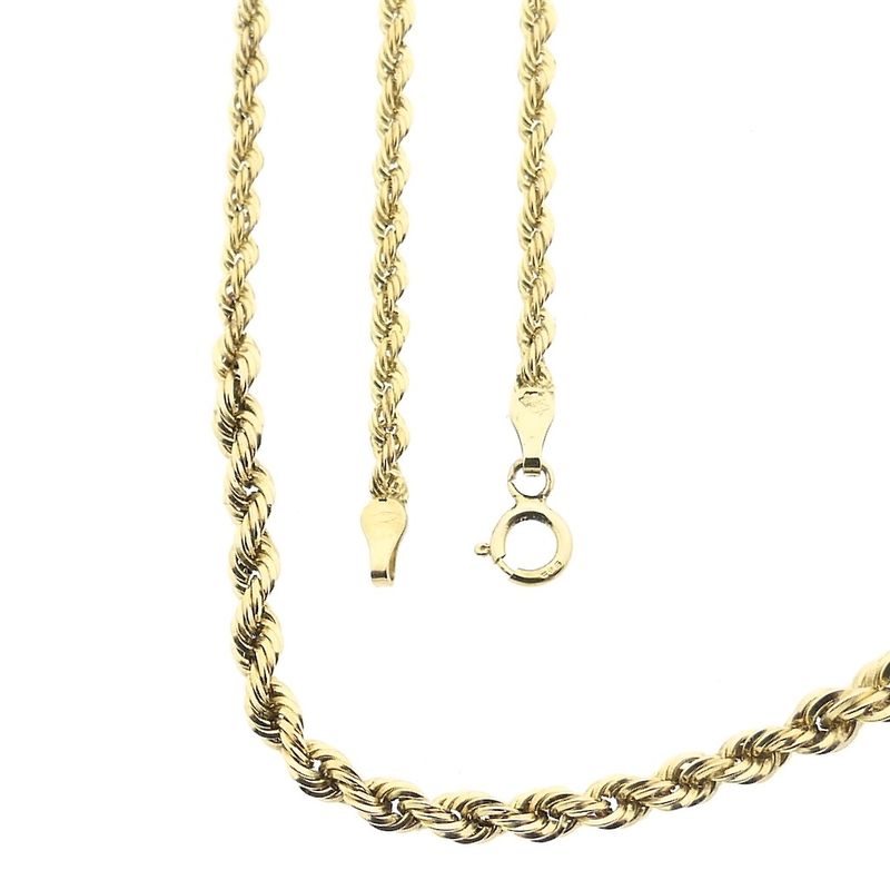 Image 1 of Gold twisted link chain