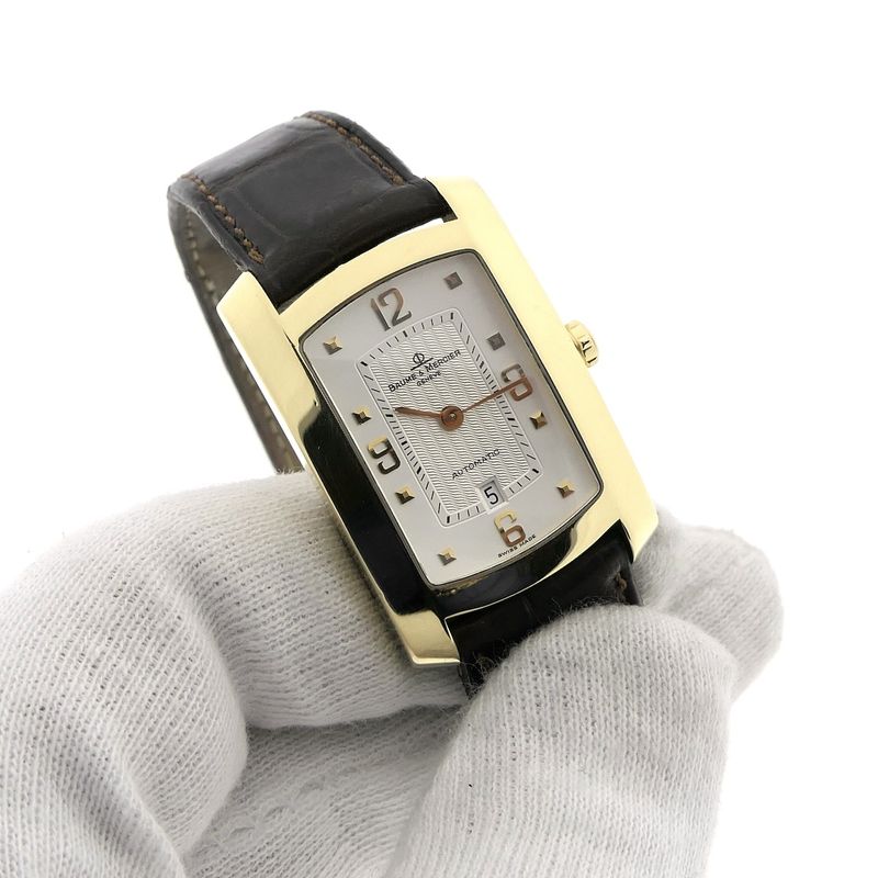 Image 9 of Baume Mercier Hampton; Automatic 18k gold watch