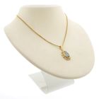 Image 7 of Vintage gold pendant with topaz