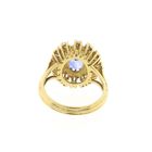 Image 5 of Gold cocktail ring with sapphire and diamonds; 0.70 ct.