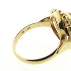 Image 6 of Gold ring with red coral | Vintage