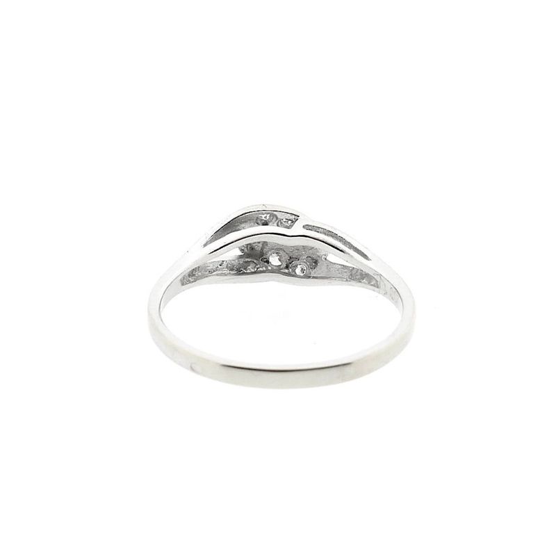 Image 4 of White gold ring with diamonds; 0.07 ct.