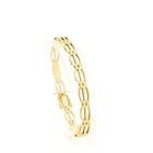 Afbeelding 1 van Gouden tankschakel armband | 19 cm