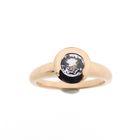 Image 4 of Rose gold 'Sushi' ring set with aquamarine | Bron Jewelry