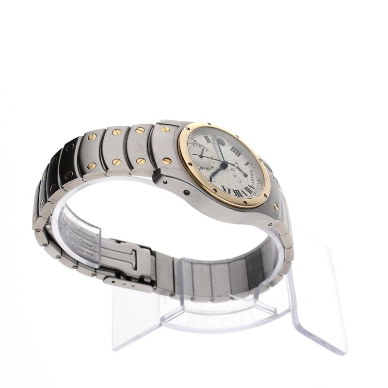 Image 15 of Cartier Santos Ronde Aviator '150 Years Limited Edition' W20038R3; Automatic watch with GMT