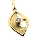 Image 4 of Gold pendant with zirconia.