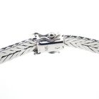 Image 7 of White gold herringbone link bracelet with 1.45 ct. diamonds | 17.5 cm