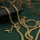 Image 2 of Gold gourmet link chain | 60 cm