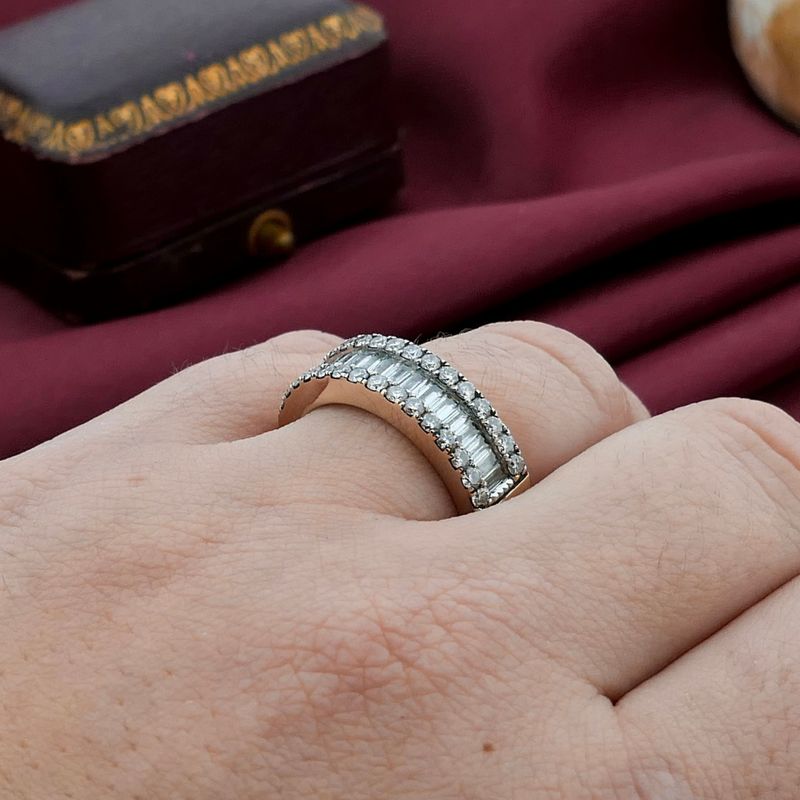 Image 4 of Tirisi white gold ring with diamonds; 1.171 ct.