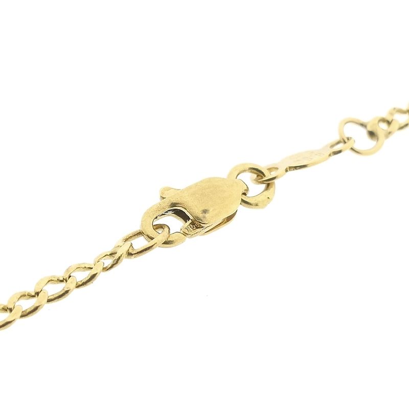 Image 3 of Gold Figaro link bracelet