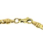 Image 3 of Gold flat gourmet link bracelet | 21 cm