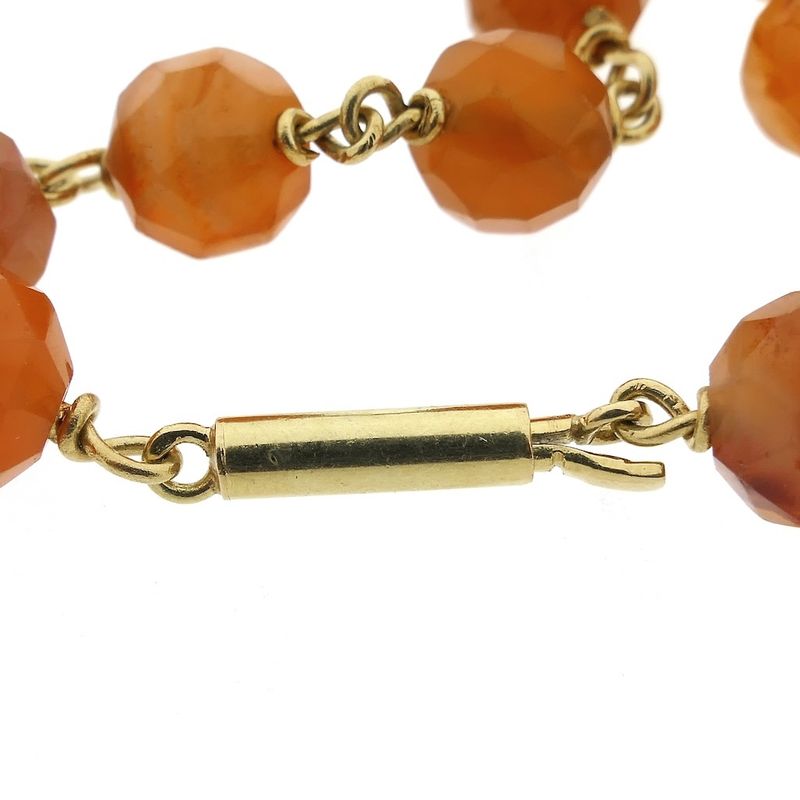 Image 4 of Gold bracelet with carnelian