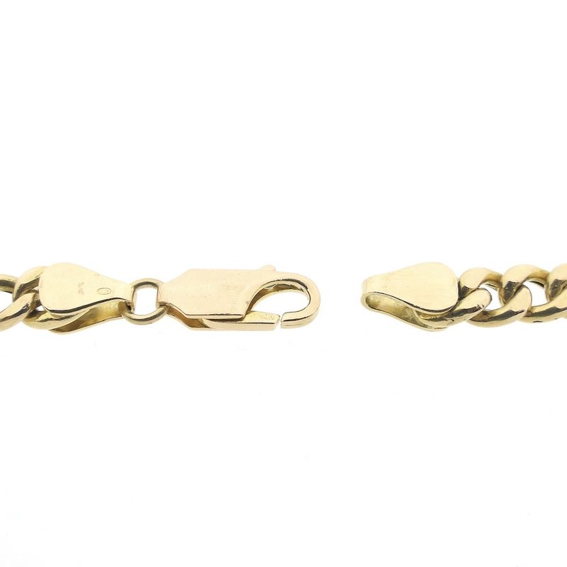 Image 5 of Gold gourmet link chain | 63 cm