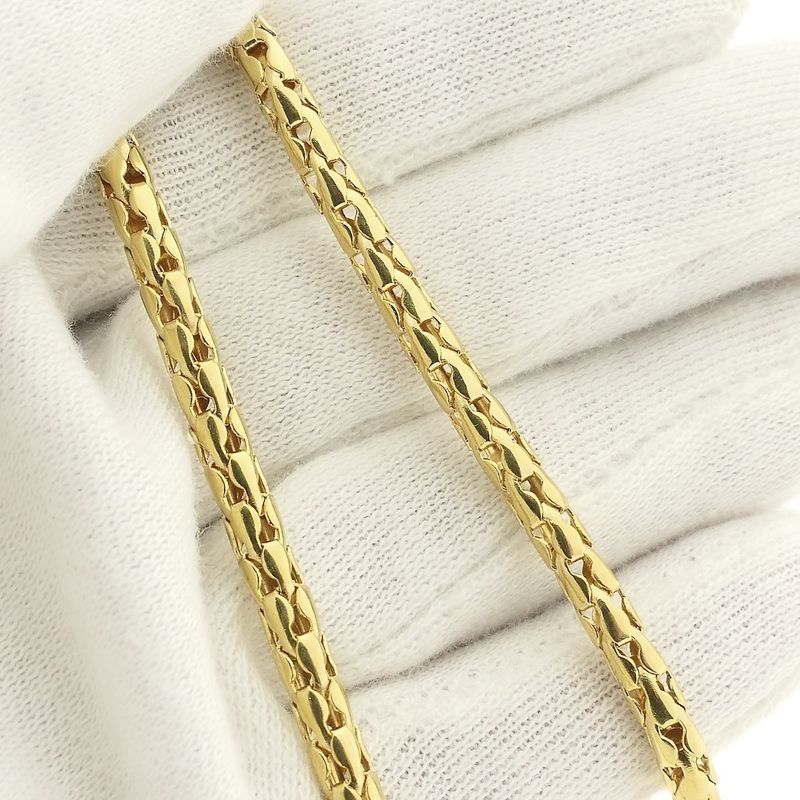 Image 5 of Golden fantasy link necklace | 42 cm