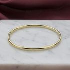 Image 7 of Gold smooth slave bracelet | Ø 60 mm