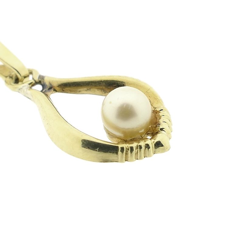 Image 7 of Gold pendant with pearl | Vintage