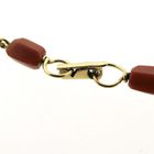 Image 4 of Vintage gold bracelet with red coral
