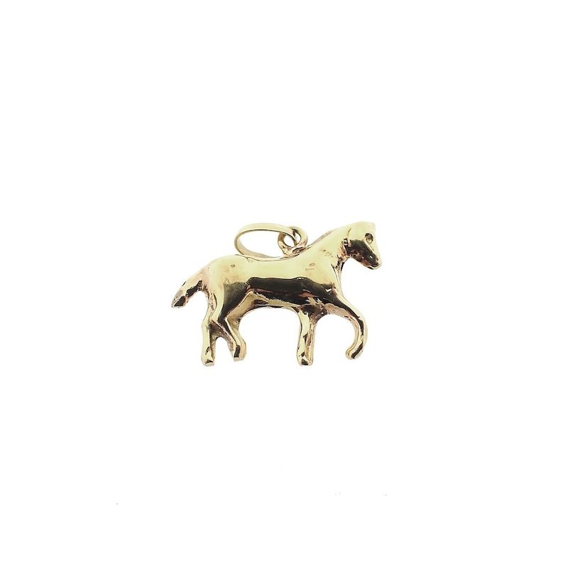Image 1 of Gold pendant of a horse