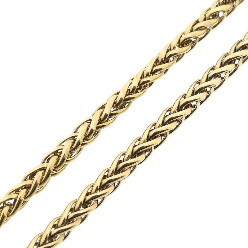 Image 7 of Gold foxtail link necklace