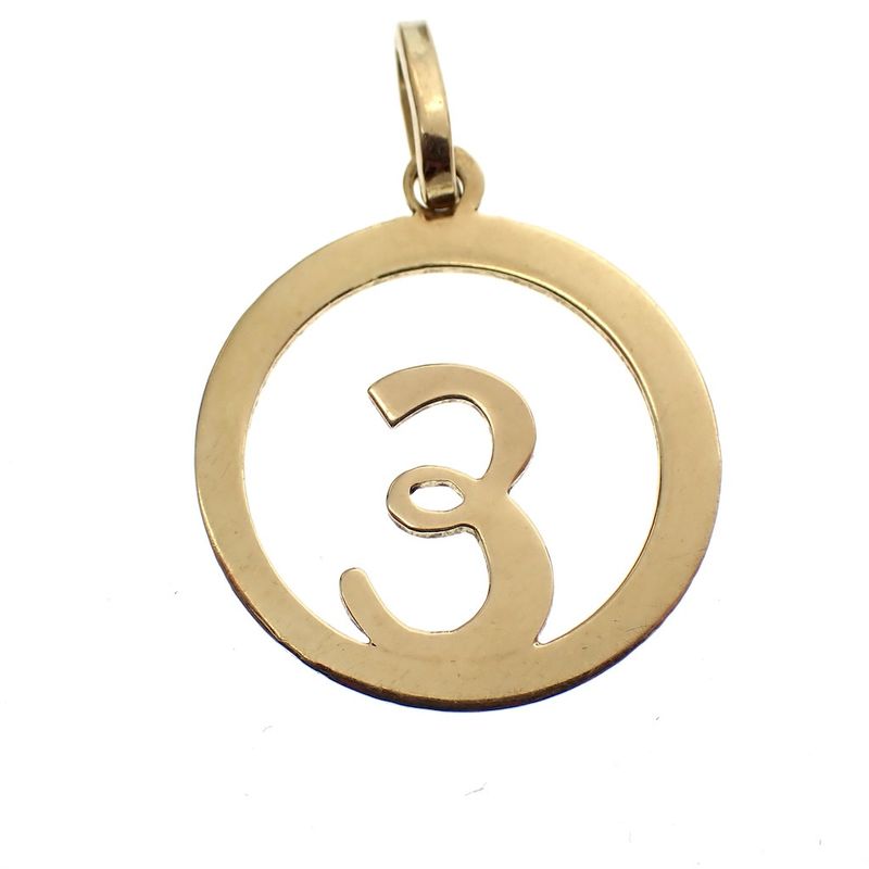 Image 4 of Gold pendant of the letter E