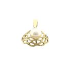 Afbeelding 8 van Bicolor gouden hanger met diamant; 0,01 ct.