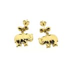 Image 5 of Golden elephant stud earrings