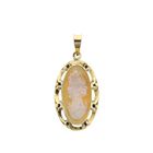 Image 1 of Vintage gold cameo pendant; 14 karat