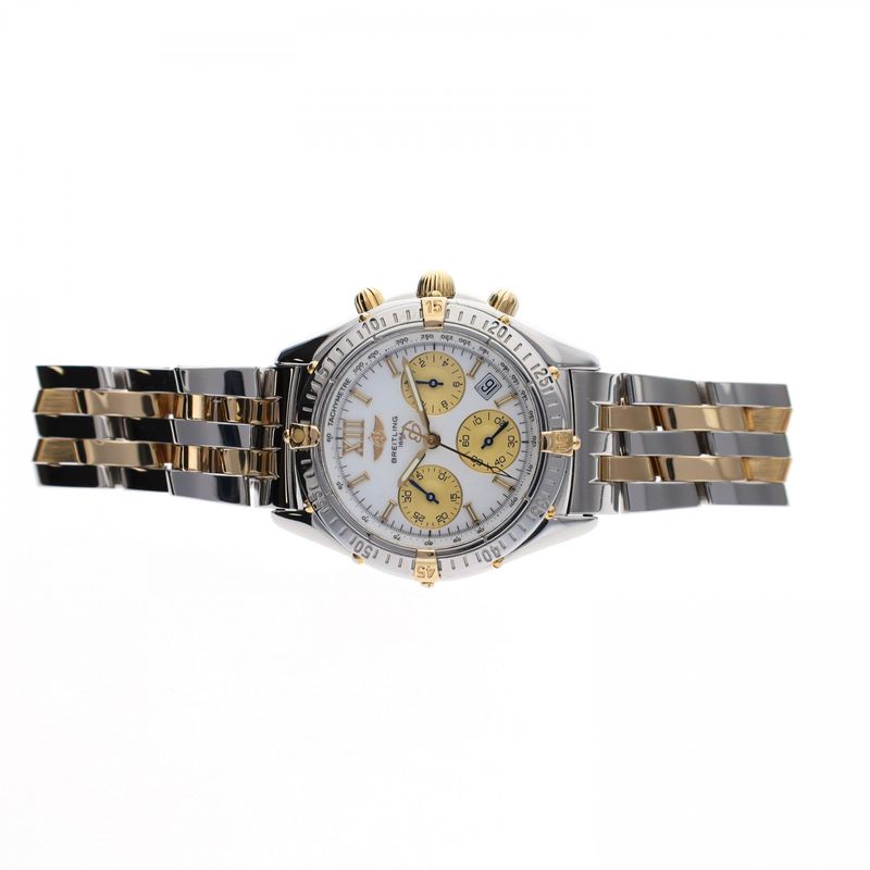 Image 15 of Breitling Windrider Chrono Jetstream B55048; Yellow Gold/Stainless Steel Men’s Watch