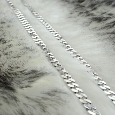 Image 2 of Silver robust gourmet link necklace | 51 cm