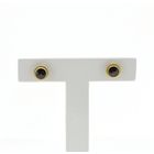 Image 1 of Gold stud earrings with garnet