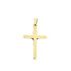 Image 6 of 18-karat two-tone gold pendant of a cross with a corpus | INRI