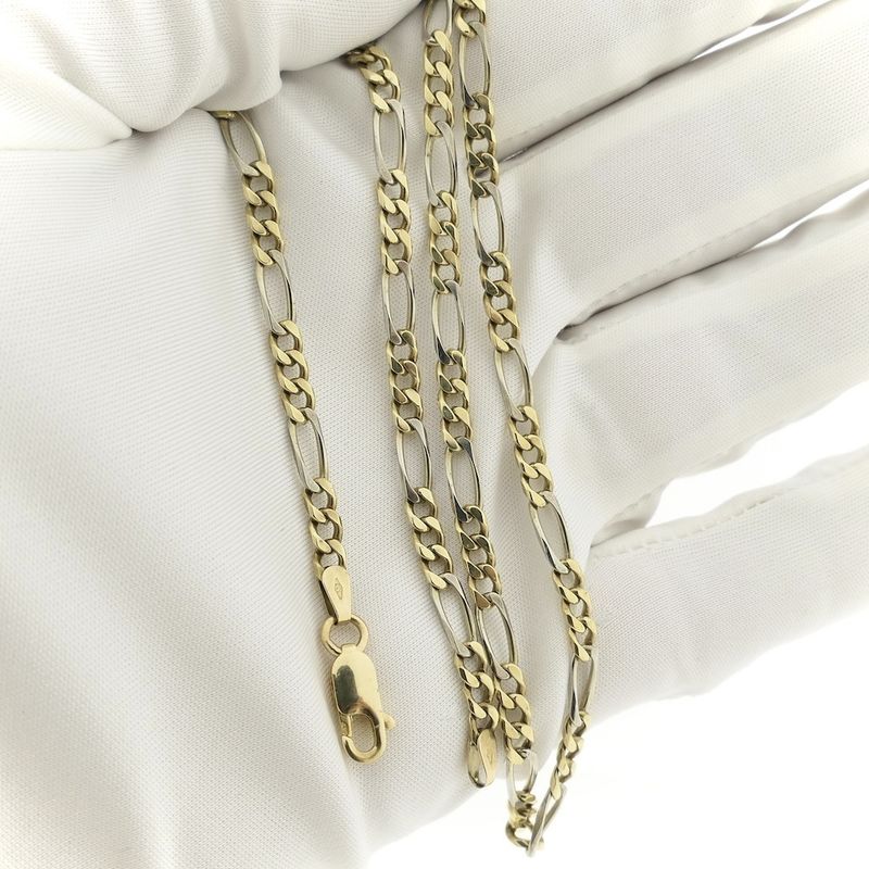 Image 7 of 8 carat bicolor Figaro link chain