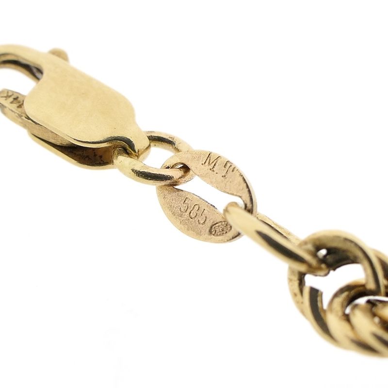 Image 6 of Gold twisted link chain | 41.5 cm