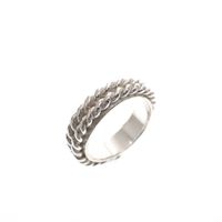 Silver braided ring