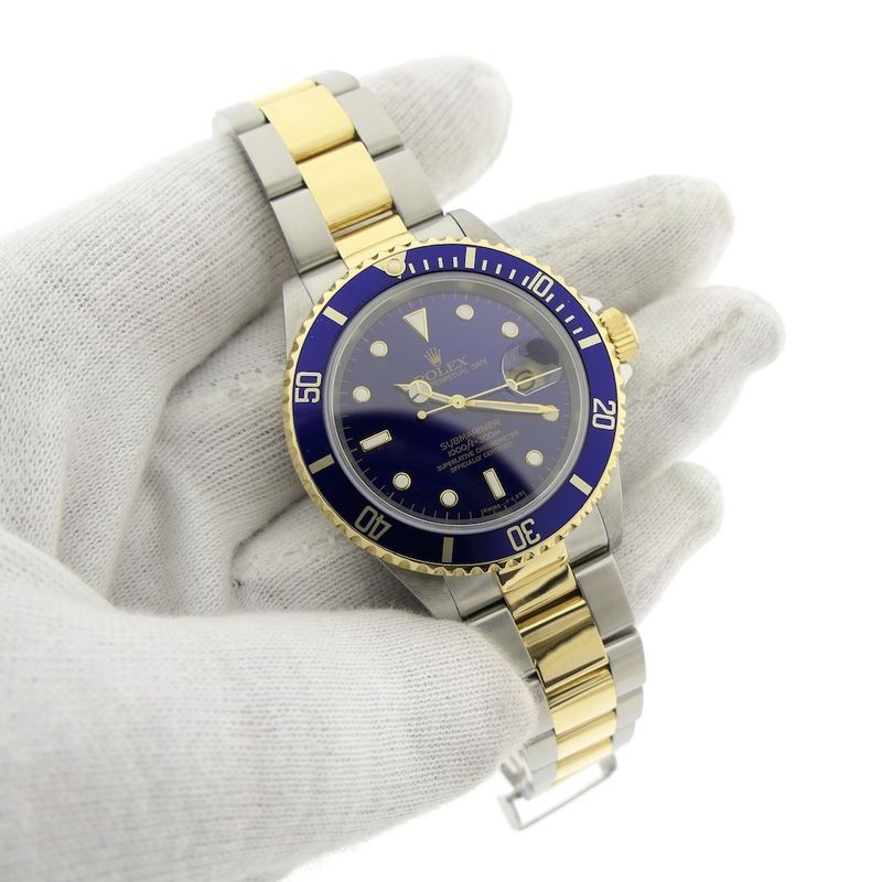 Image 8 of Rolex Submariner 16613LB; Gold/steel diving watch