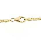 Image 7 of Gold flat gourmet link chain | 46 cm