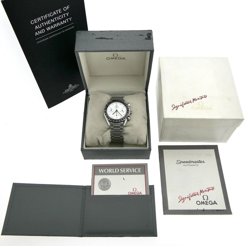 Image 17 of Omega Speedmaster Reduced 'Albino'; Automatisch Chronograaf horloge
