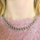 Image 7 of Silver robust gourmet link necklace | 45.5 cm