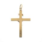 Image 6 of Gold pendant of cross with corpus | INRI
